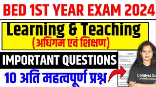 Bed 1st Year Class 2024  Contemporary india and Eduation important question  Catalyst soni [upl. by Einot]