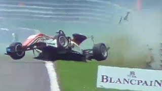 BIG CRASH Formula 3 European Championship at 24H of SpaFrancorchamps 2017 [upl. by Grane358]