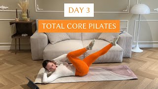 1 Week Pilates Plan  Day 3 Total Core PilatesПилатес для сильного кора плоского живота [upl. by Anaitsirc]