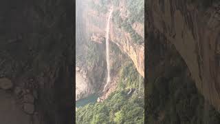 Nohkalikai waterfalls CHERRAPUNJI Meghalaya [upl. by Yeclek432]