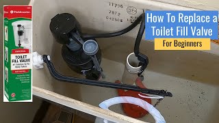 How to replace toilet fill valve  For Beginners [upl. by Siderf267]