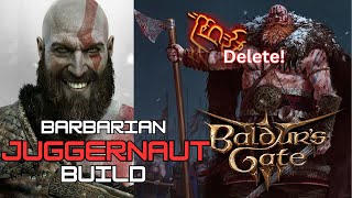 This BarbarianMonk Build is Insane II Unstoppable Juggernaut II Baldurs Gate 3 [upl. by Refanej]