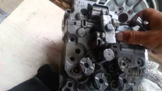 AW5550SN valve body reassembly [upl. by Akisey]