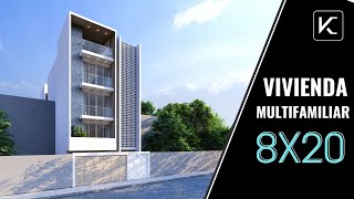 VIVIENDA MULTIFAMILIAR 8X20 [upl. by Refanej]