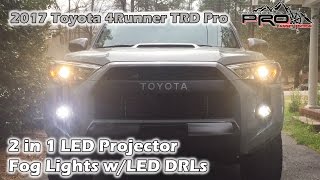 2017 4Runner 2 in 1 LED Fog Lights with DRLs [upl. by Larue]