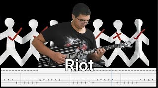 Three Days Grace  Riot  Guitar Cover  Tabs [upl. by Nylarat479]