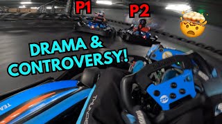 Incidents Penalties amp Controversy in Members Karting Event TeamSport Watford 220824 [upl. by Ahsekin196]