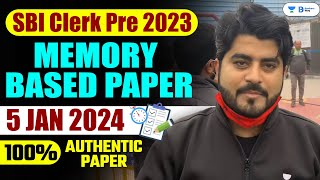 SBI Clerk Prelims 2023  English Memory Based Paper Analysis  Vishal Parihar [upl. by Iccir]