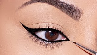 Try this technique to Apply PERFECTLY THIN Eyeliner You’ll LOVE it [upl. by Artus518]