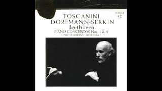 BEETHOVEN Piano Concerto No 4 in G major op 58  Serkin · Toscanini · NBC Symphony Orchestra [upl. by Noicnecsa497]