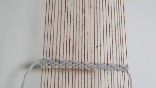 How to make twill weaving diagonal pattern Weaving tutorial for beginners [upl. by Brock]