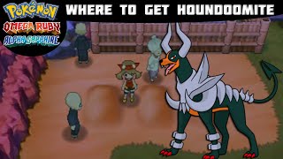 Pokémon Omega Ruby and Alpha Sapphire  HOUNDOOMITE LOCATION Where to find Tutorial [upl. by Adnuhsat]