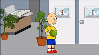 Caillou destroys the womans bathroomGrounded [upl. by Boycey]