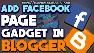 How to add Facebook page gadget in blogger  Facebook page plugin in blogger HD [upl. by Gordan134]