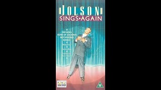 Original VHS Opening and Closing to Jolson Sings Again UK VHS Tape [upl. by Duyne]