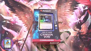 Innistrad Crimson Vow Commander Deck Spirit Squadron Unboxed [upl. by Ttirrem]