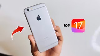 iPhone 6 on iOS 17 update 😍  How to install ios 17 on iPhone 6 [upl. by Schaffel864]