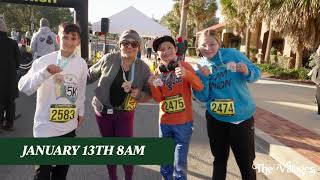 The Villages Florida 2024 Begins with the Running of the Squares 5K Race in Lake Sumter Landing [upl. by Kalin]