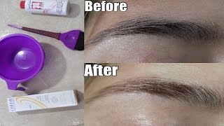 How to lighten your Eyebrows at home l NO BLEACH l GlamWithSiSi [upl. by Sadira220]