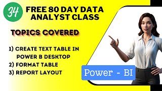 34 Become Data Analyst in 80 DaysFree Power BI Coursepowerbi Day 34 [upl. by Ashti]