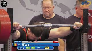 Olivier Vervalle  7th Place 850kg Total  120kg Class 2024 European Classic Championship [upl. by Freytag]