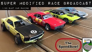 Slot Car Racing Super Mod on the Dirt Oval [upl. by Aryn257]