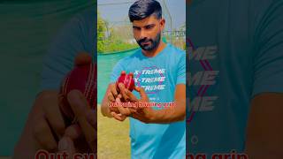 Outswing inswing bowling 😮  outswing inswing bowling grip  cricket shorts ipl viralvideo [upl. by Etiragram]