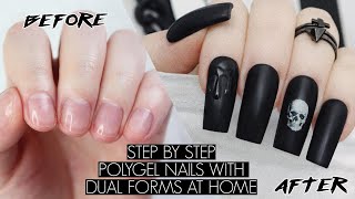 DIY POLYGEL NAILS AT HOME  The Beauty Vault [upl. by Uhp]