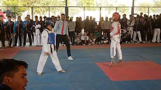 IRAQ vs INDIA junior 45kg fight  viral taekwondo public tkd youtubeshorts highlights [upl. by Shugart]