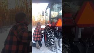 The only way up and outAquiline Talon Tractor Tire Chains tirechainsrequiredcom tractor winter [upl. by Benco]