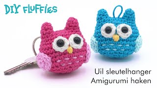 Uil knuffel Amigurumi haken  haakpatroon voor beginners [upl. by Ahtelat]