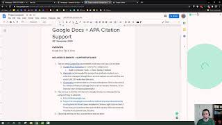 Building an EvidenceBasis Google Docs  APA Citation Support [upl. by Riess891]