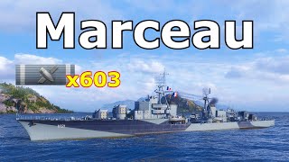 World of WarShips Marceau  2 Kills 250K Damage [upl. by Schuyler14]