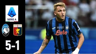 Atalanta vs Genoa 51 Highlights  Serie A 2024 atalanta vs genoa [upl. by Yruok]