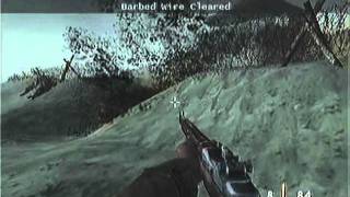 Medal of Honor Frontline DDay walkthrough part 1 [upl. by Nellda]