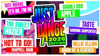 Just Dance 2026 Edition fanmade tracklist [upl. by Frances816]