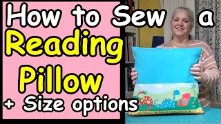 How to sew a reading book pillow DIY childs pocket craft cushion or travel pillow in multiple sizes [upl. by Svoboda295]