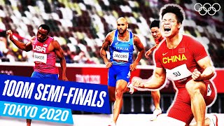 The 100m semifinals at Tokyo 2020 [upl. by Pernell]