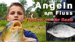 Angeln am Fluss im Mai  Fischen an der Raab [upl. by Razaile]