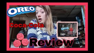 Oreo X CocaCola with Poppin Candy Cookies Review food cocacola coke oreo cookies [upl. by Frulla]