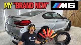 Rebuilding my quotbrand newquotcrash damaged BMW M6 to drive to the M fest Kyalami Grand Prix circuit [upl. by Shanta319]