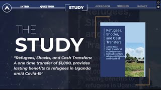 Refugees Shocks and Cash Transfers A 1000 cash transfer provides lasting benefits for refugees [upl. by Yl233]