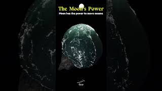 Moon has the power to move Oceans short moon earth solarsystem ocean universe planet space [upl. by Hulton]