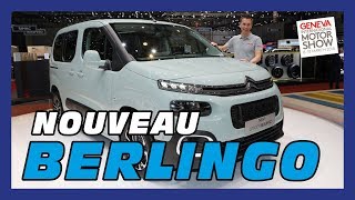 Nouveau Citroën Berlingo  Salon de Genève 2018 [upl. by Wein]