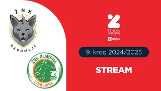 ŽNK Radomlje Medex  ŽNK Olimpija Ljubljana  9 Krog ŽNL Triglav  STREAM [upl. by Farika]