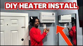 This Heater Heats My Entire Tiny Home🏠DIY Installation [upl. by Acker]