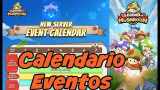 Legend of Mushroom Events Calendar New Acounts  Day 1 to 28 [upl. by Ferde]