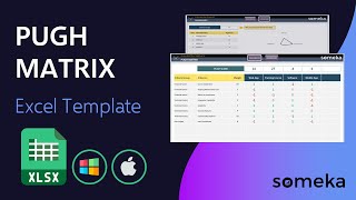 PUGH Matrix Excel Template  PUGH Analysis  Decision Making [upl. by Etnecniv]