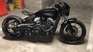 Custom Indian Scout Bobber complete description of modifications [upl. by Avie]