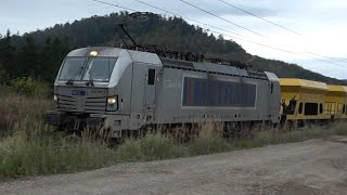 Metrans rock hoopers freight train Locomotive Simens Vectron 9154 7383 4215 Vrata 1102024 [upl. by Asylla]